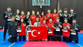 Milli tekvandoculardan madalya yağmuru