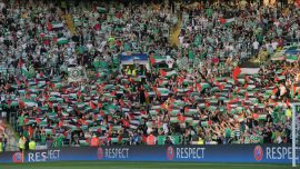 Celtic taraftarı Filistin’e destekten vazgeçmiyor